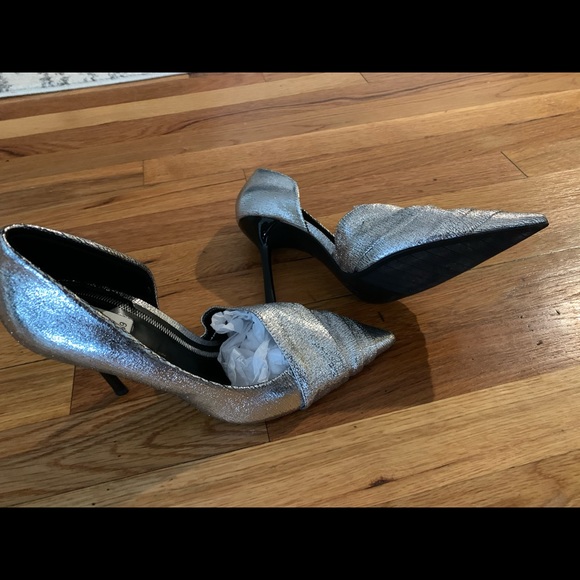 Zara siver heels size 39 ( US 8.5) - Picture 3 of 8
